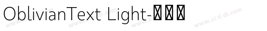 OblivianText Light字体转换